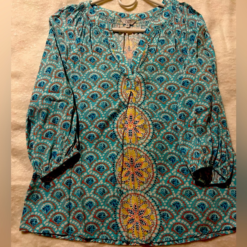 Crown and Ivy Small Pheasant shirt. Lightly worn